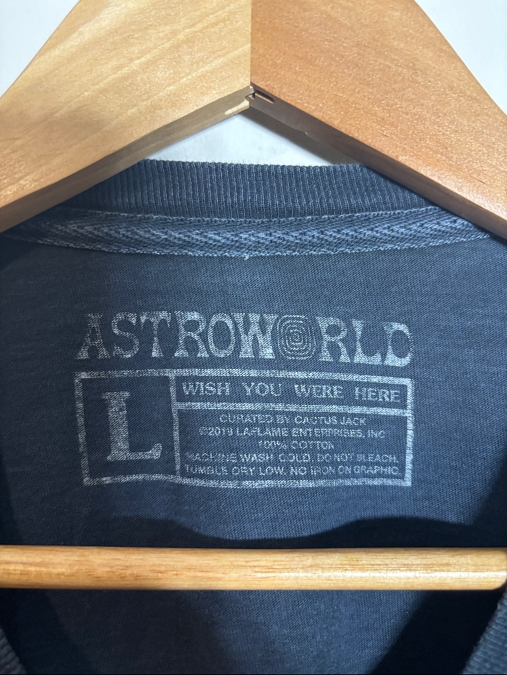 Astroworld Travis Scott T-Shirt Large Black I Went To Astroworld Graphic Tee - Picture 2 of 3